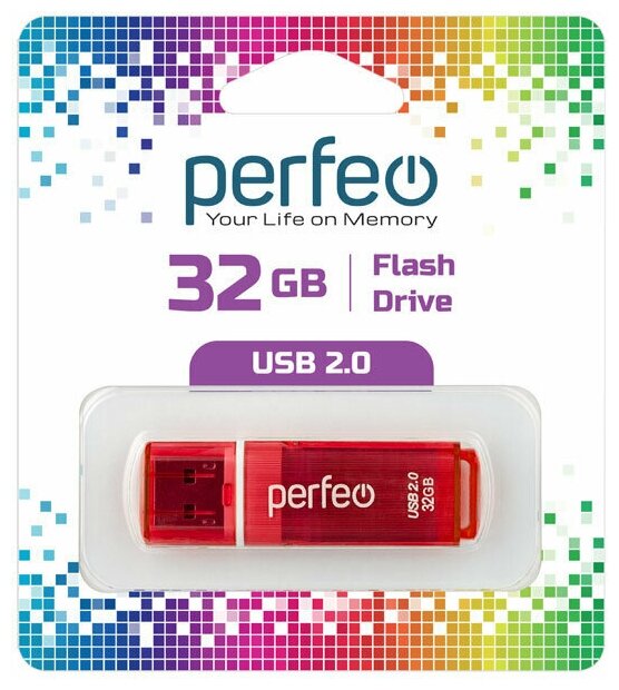 USB флешка Perfeo USB 32GB C13 Red