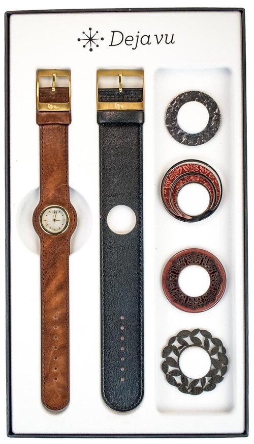 Наручные часы DEJAVU Часы женские наручные Dejavu Premium 329C112, коричневый