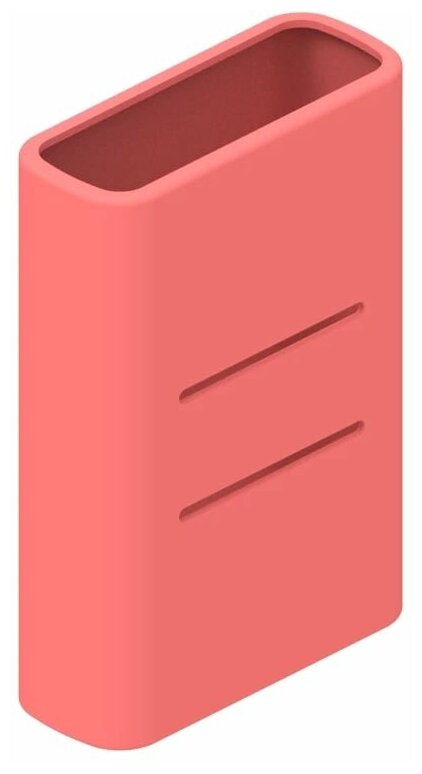 Силиконовый чехол для внешнего аккумулятора Xiaomi Mi Power Bank 3 Ultra Compact (Pocket Edition) 10000 мА*ч (PB1022ZM) розовый