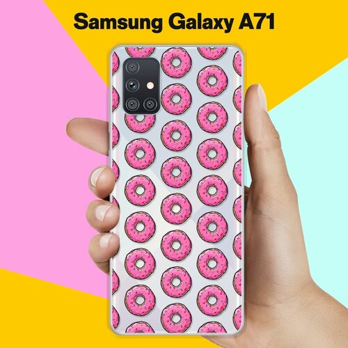 Силиконовый чехол Пончики на Samsung Galaxy A71