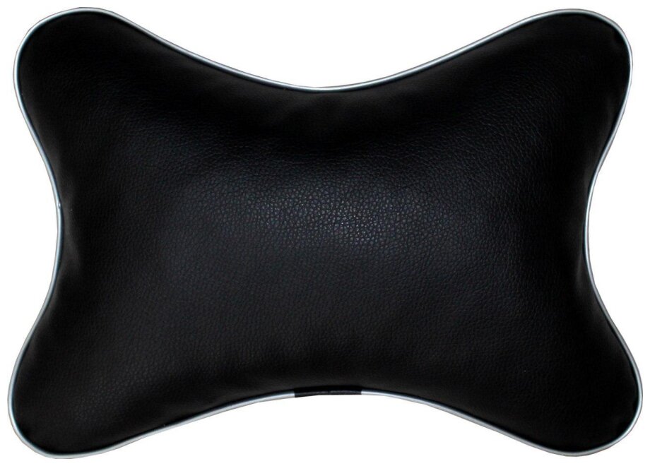 Подушка на подголовник автомобильного кресла в машину матех эконом черный для поддержки головы 30х23 см