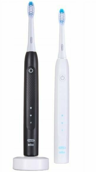 Электрическая зубная щетка Oral B Pulsonic Slim Clean 2900, набор из 2 штук - фотография № 2