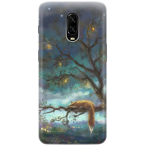 фото Re:pa накладка transparent для oneplus 6t с принтом "лиса на дереве"