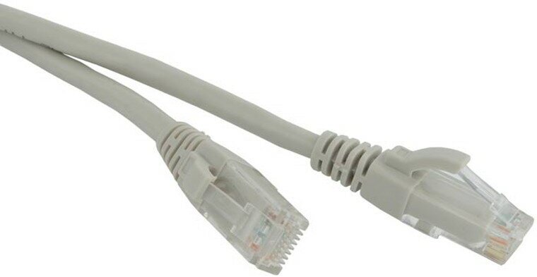 Кабель UTP 5E Hyperline, 2 м, серый (PC-LPM-UTP-RJ45-RJ45-C5e-2M-LSZH-GY)