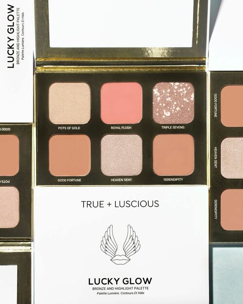 True luscious lucky glow palette True luscious палетка для контуринга лица , румяна, хайлайтер, бронзер