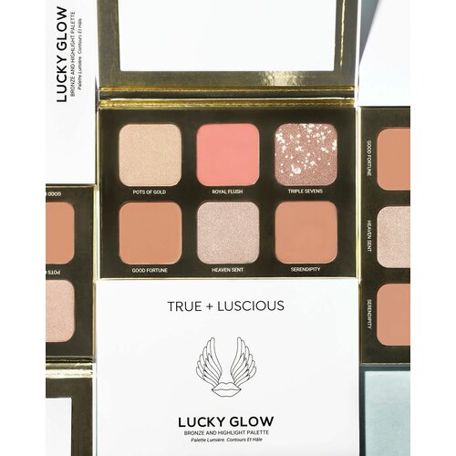 True luscious lucky glow palette True luscious палетка для контуринга лица , румяна, хайлайтер, бронзер