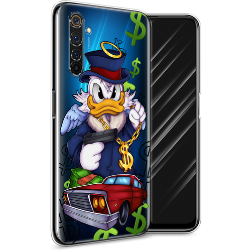 Силиконовый чехол на Realme 6 Pro / Реалми 6 Про Scrooge McDuck with a Gold Chain, прозрачный силиконовый чехол scrooge mcduck with a gold chain на realme 10 pro реалми 10 про