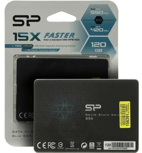 SSD Silicon power Slim S55 120 Гб SP120GBSS3S55S25