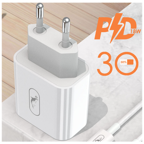 Зарядник 18Вт Type -C QUICK CHARGER 3A / Быстрая зарядка POWER DELIVERY 18W