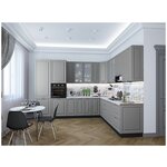 Кухонный гарнитур Ницца Серый, 3200/2700 мм - изображение