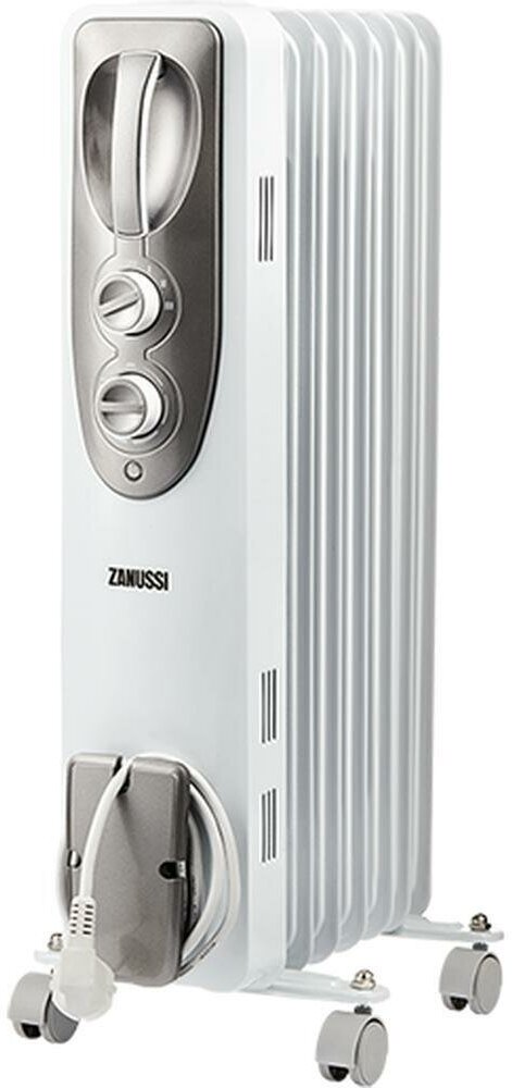 Радиатор масляный Zanussi Espressione ZOH/ES-07WN 1500W (7-секций), - фотография № 5