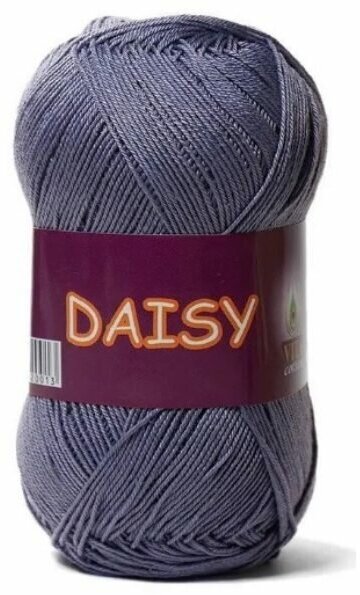 Пряжа Vita cotton Daisy серо-голубой (4432), 100%мерсеризованный хлопок, 295м, 50г, 1шт