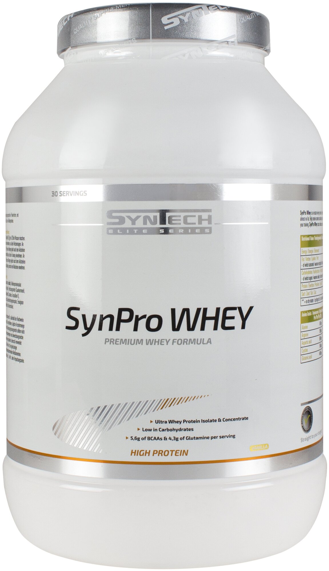 Протеин. Syntech Nutrition SynPro Whey (Изолят сывороточного белка) 900 г. Вкус: банан