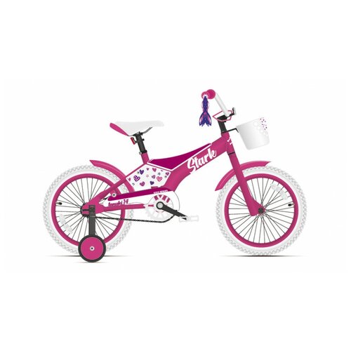 Велосипед Stark Tanuki 14 Girl (2021) (Велосипед Stark'21 Tanuki 14 Girl белый/розовый, HQ-0004724)