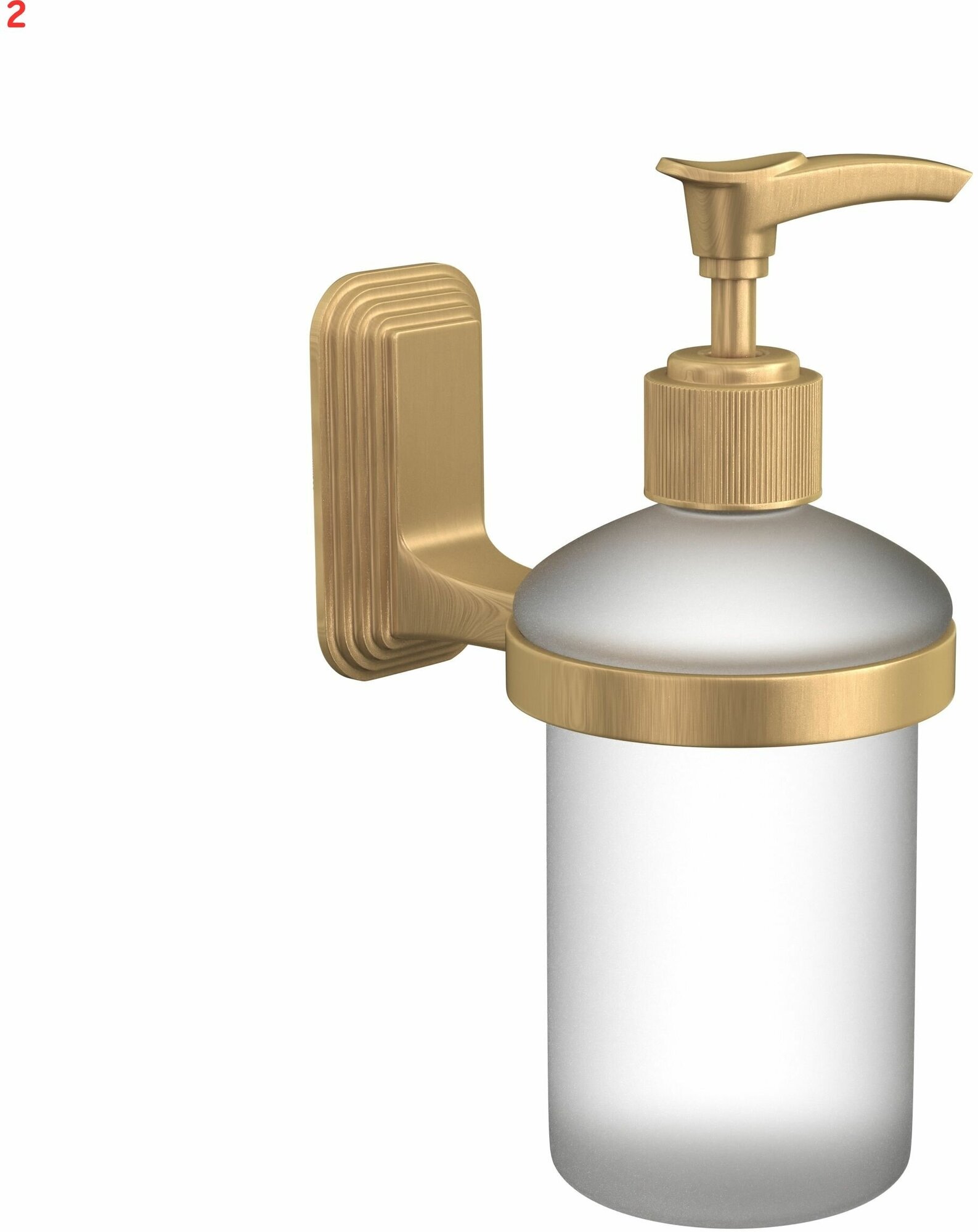 Дозатор для жидкого мыла Lemer Carat подвесной цвет золото (2 шт.)