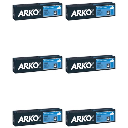 ARKO Крем для бритья, 65гр, COOL, C-287, 6 шт крем для бритья arko comfort 65гр c 287c 287l