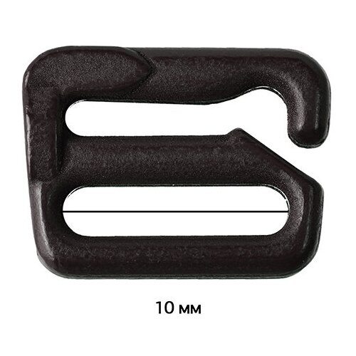 Крючок для бюстгальтера металл ARTA.F.2890 9,9мм, цв.111 шоколадно-коричневый, уп.50шт