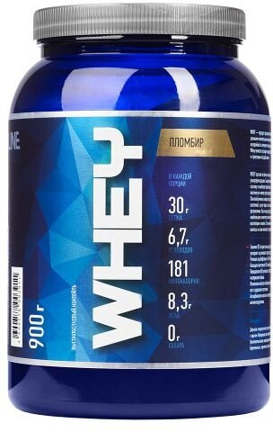 Протеин RLine WHEY, 900 г, Пломбир, банка