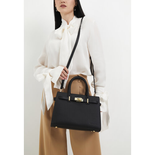 Сумка тоут mascotte фактура зернистая черный 10399₽