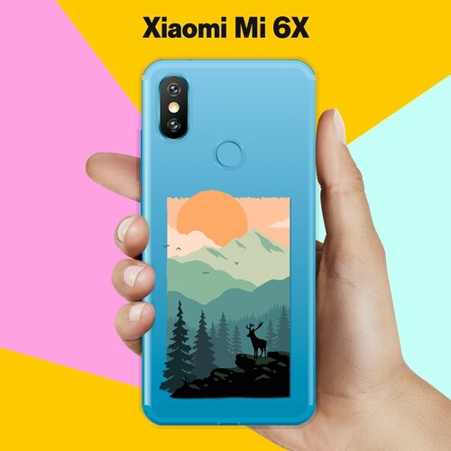 Силиконовый чехол на Xiaomi Mi 6X Закат / для Сяоми Ми 6 Икс