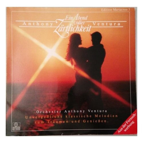 Старый винил, Ariola, ORCHESTER ANTHONY VENTURA - Ein Abend Voller Zärtlichkeit (LP, Used) старый винил ariola adriano celentano tecadisk lp used