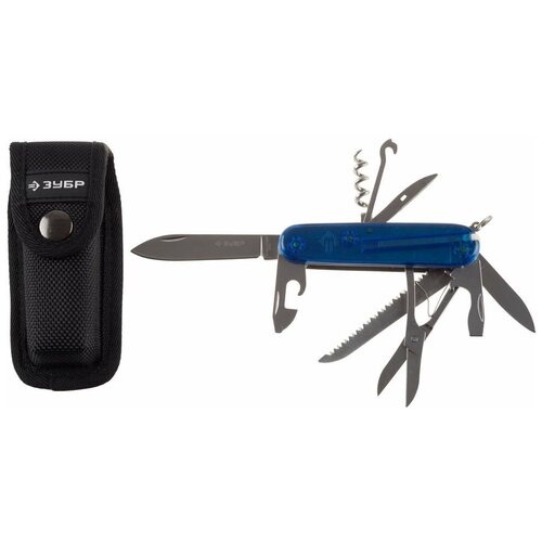 фото Зубр нож зубр "эксперт" складной многофункциональный, пластиковая рукоятка, "12 в 1"