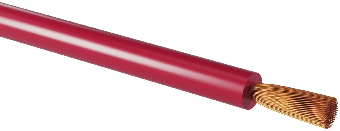 Провод ПуГВнг(А)-LS 1х2,5 ГОСТ (100м), красный TDM - фотография № 2