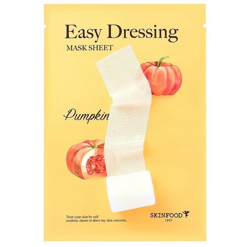 Маска для лица SKINFOOD EASY DRESSING с экстрактом тыквы (тонизирующая) 28 г