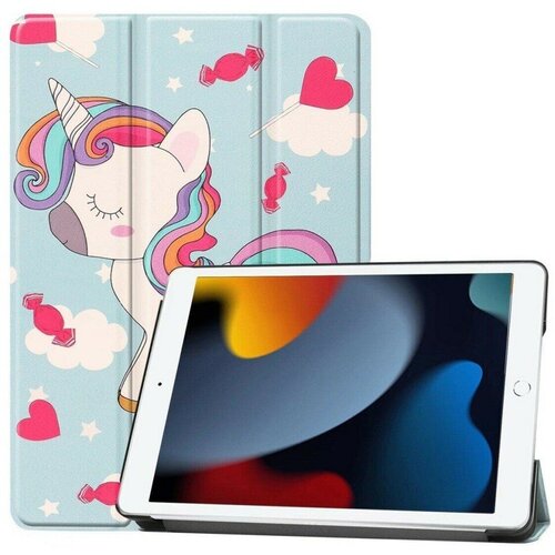Планшетный чехол для Apple iPad 10.2 (Unicorn) с магнитом cute cat case for apple ipad 10 2 2019 7 7th generation a2197 a2200 a2198 a2232 cover soft shockproof smart case for ipad 10 2