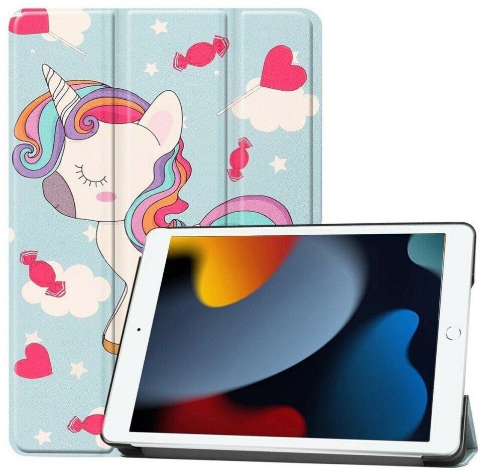 Планшетный чехол для Apple iPad 10.2 (Unicorn) с магнитом