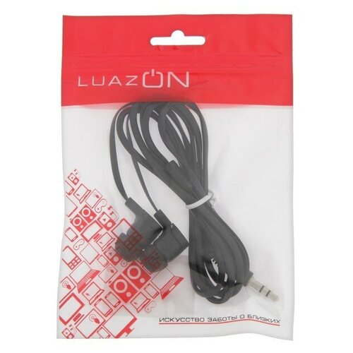 Наушники LuazON VBT 17 вакуумные плоский провод микс 44000₽