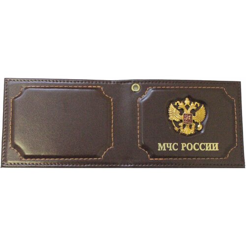 Обложка для удостоверения , бордовый, коричневый обложка для удостоверения мчс россии цвет бордовый