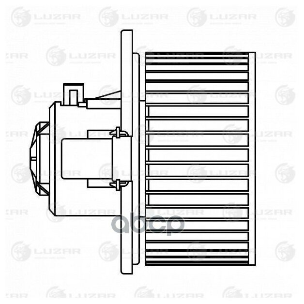 Э/Вентилятор Отоп. Для А/М Kia K-Series (04-) (Bongo) (Lfh 0804) Luzar арт. LFh0804