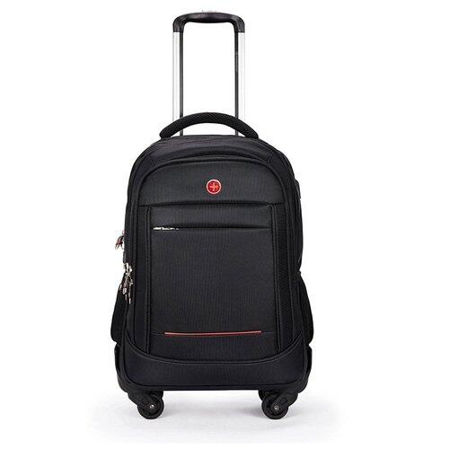 фото Рюкзак на колесах с выдвижной ручкой sweet tourist st4022 18 inch guangzhou top quality leather products