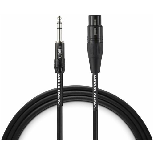 Кабель аудио 1xJack - 1xXLR Warm Audio Pro-XLRf-TRSm-3 0.9m кабель аудио 1xjack 1xxlr warm audio pro xlrm trsm 1 8m