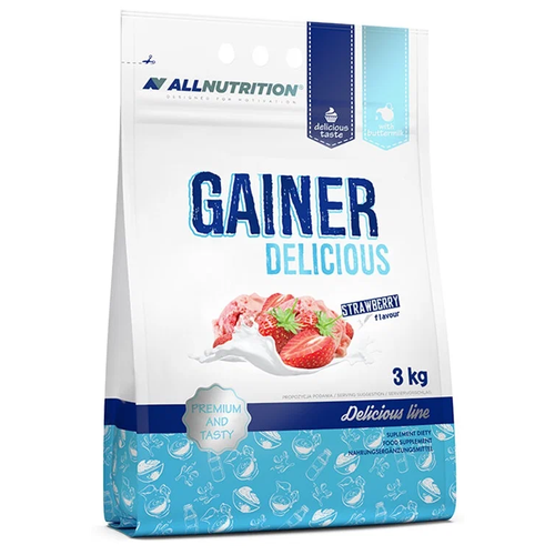 AllNutrition GAINER DELICIOUS 3000 гр, клубника-мороженное