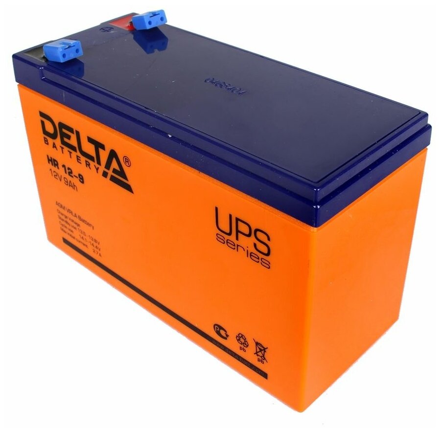 Аккумуляторная батарея DELTA Battery HR 12-9 12В 9 А·ч - фото №5