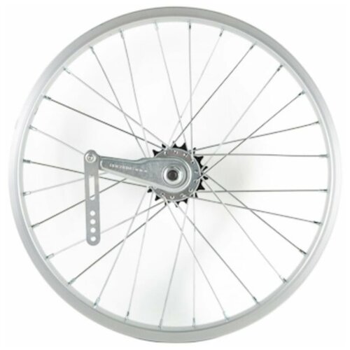 фото Колесо в сборе 18" задн. (без резины), одност. алюм.обод 28 отв, втулка сталь dachan, гайка х47123 ajax