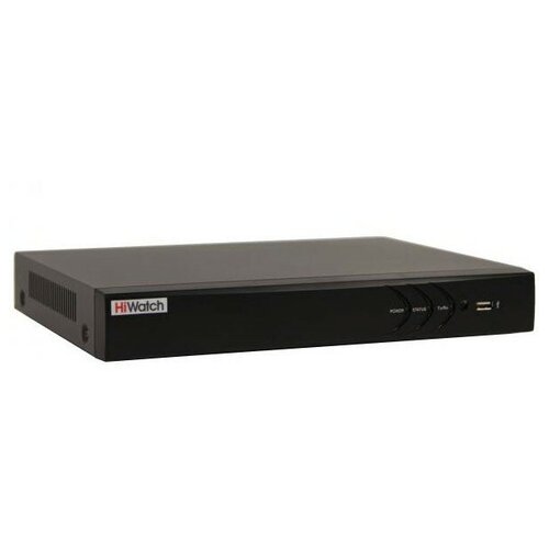 HD-TVI регистратор Hikvision HiWatch DS-H308QA — 8-канальный гибридный c AoC hd tvi регистратор hiwatch dvr 104p g b