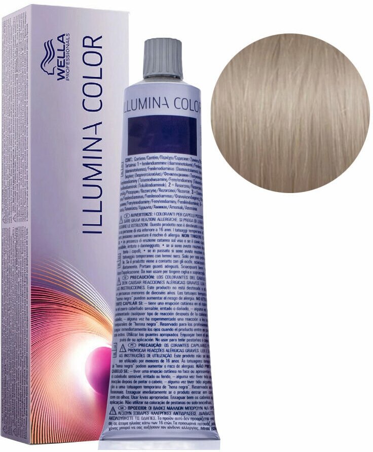 Wella Professionals Краситель Illumina Color Холодные тона 60 мл, оттенок 9/60, 9/60 очень светлый блонд фиолетовый натуральный (Wella Professionals, ) - фото №5