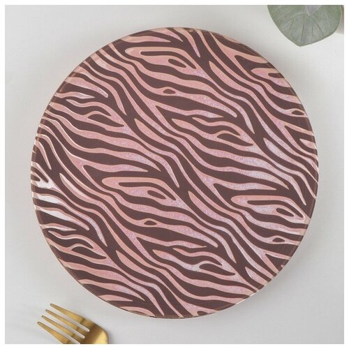 Тарелка обеденная «Леопард», 22x2,3 см