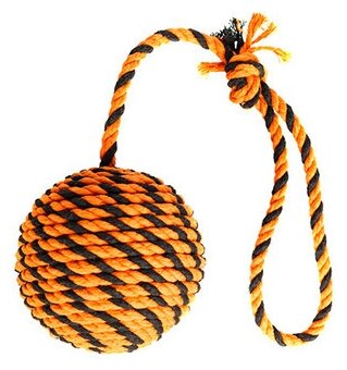 Doglike Мяч Броник средний с ручкой (оранжевый-черный), 0,255 кг, 43838 (2 шт)
