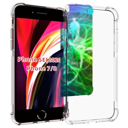 Чехол MyPads разноцветная-абстракция-линиями для iPhone 7 4.7 / iPhone 8 / iPhone SE 2 (2020) / Apple iPhone SE3 2022 задняя-панель-накладка-бампер