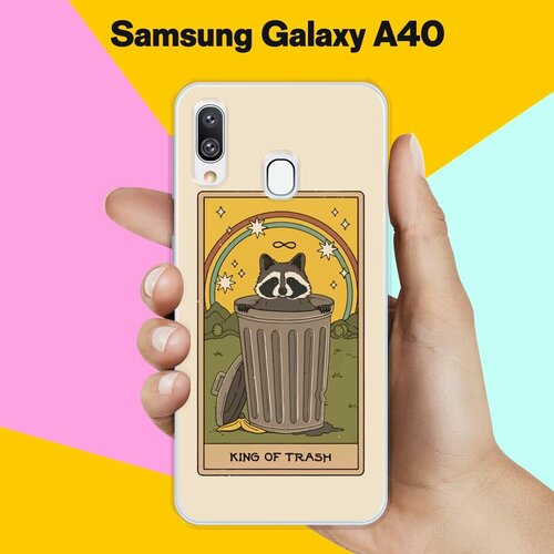 Силиконовый чехол на Samsung Galaxy A40 Енот / для Самсунг Галакси А40