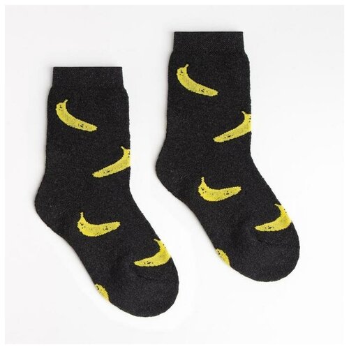 фото Женские носки сибирь средние, махровые, размер 23-25, серый