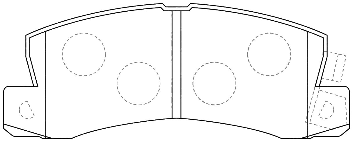 PN1321 NIBK Колодки тормозные дисковые TOYOTA HARRIER 2.4 2000 - 2003 LEXUS RX 3.0 2000 - 2003 TOYOTA HARRIER