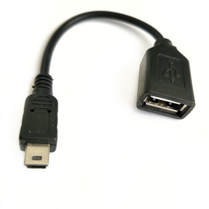Адаптер/переходник/кабель MiniUSB/USB черный