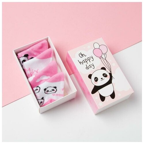 Набор носков Крошка Я Панда 4 пары 6-8 см 1240₽