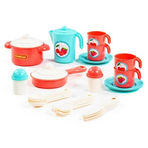 Набор детской посуды «Настенька», на 4 персоны, 28 элементов набор детской посуды настенька на 4 персоны 28 элементов 1 шт