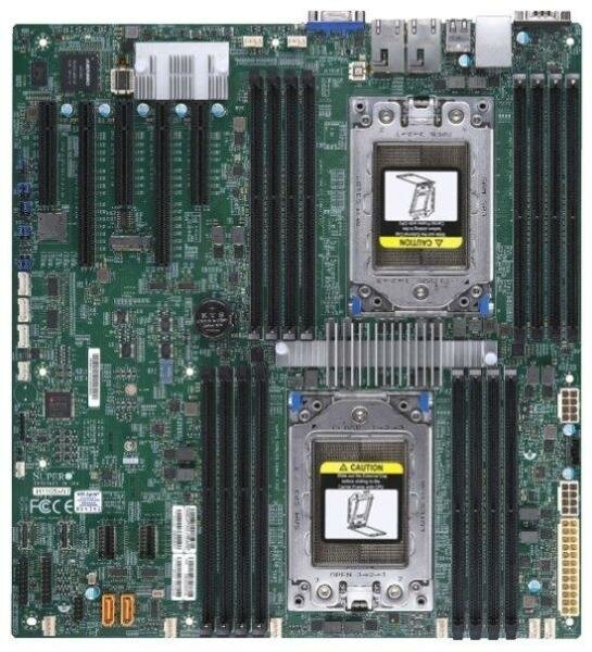 Материнская плата Supermicro MBD-H11DSI-B Socket SP3 System on Chip (SoC) 16xDDR4 2xPCI-E 16x 3xPCI-E 8x 10 EATX OEM